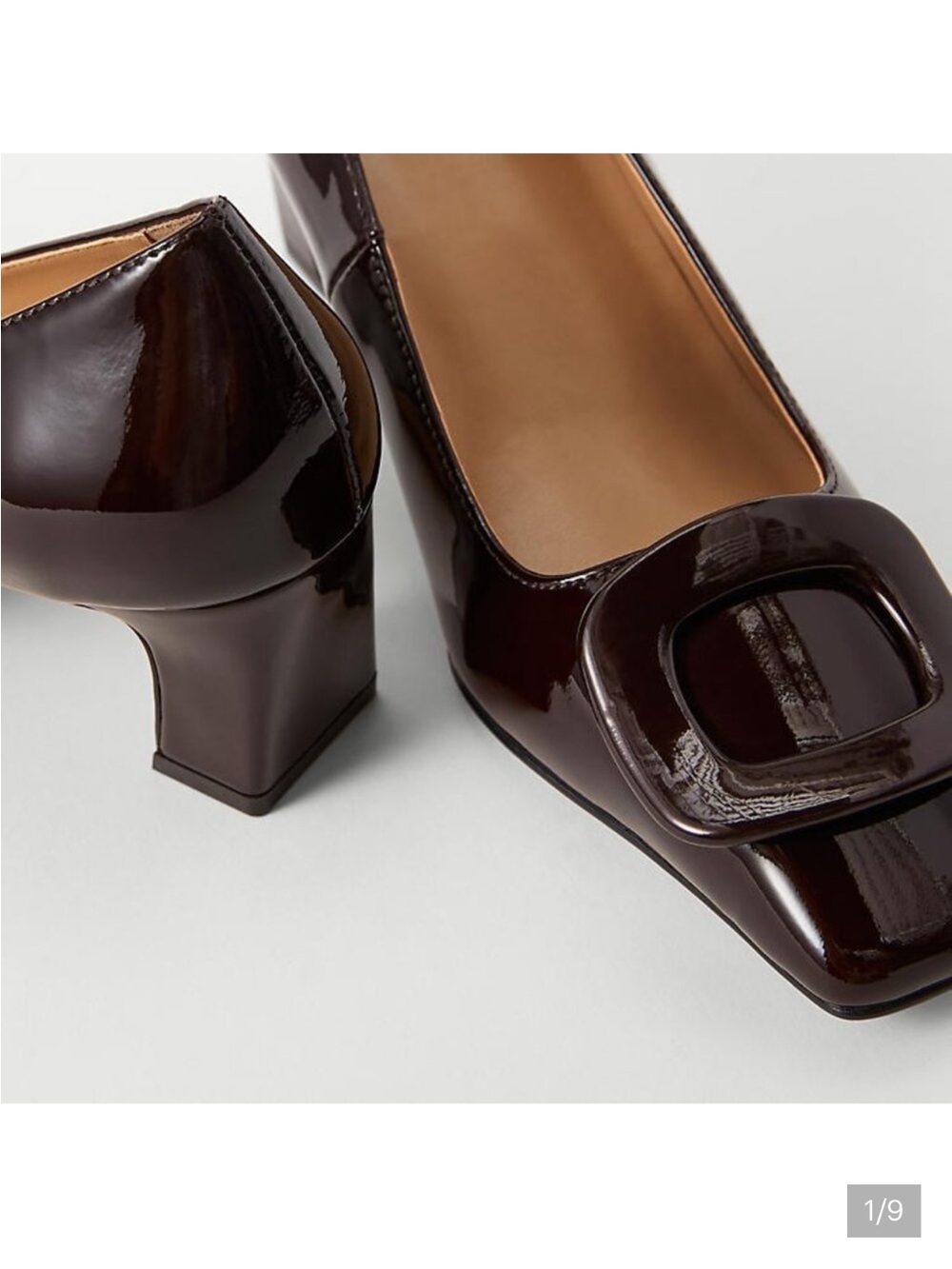 Ann Taylor Patent Buckle Block Heels